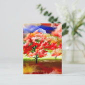 Meer der Rose von Lenny wolds surreal Postkarte (Stehend Vorderseite)