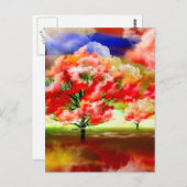 Meer der Rose von Lenny wolds surreal Postkarte (Vorne/Hinten)