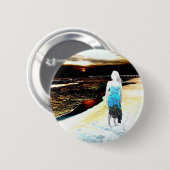 Meer der Rubine Button (Vorne & Hinten)