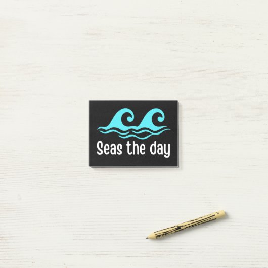 Meer Der sonnige Ozean Post-it Klebezettel (Auf Schreibtisch)