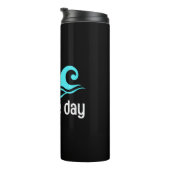 Meer Der sonnige Ozean Thermosbecher (Nach rechts gedreht)