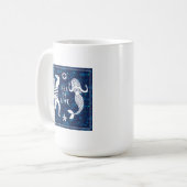 Meer des Liebe-Plakats Kaffeetasse (Vorderseite Links)