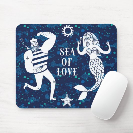 Meer des Liebe-Plakats Mousepad (Mit Mouse)