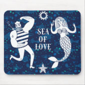 Meer des Liebe-Plakats Mousepad (Vorne)