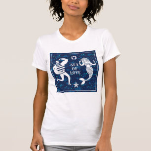Meer des Liebe-Plakats T-Shirt