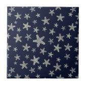 Meer des Starfish-Musters Fliese (Vorderseite)