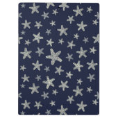 Meer des Starfish-Musters Klemmbrett (Rückseite)