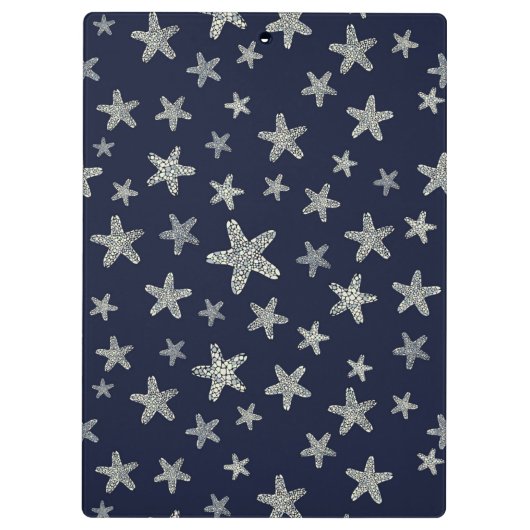 Meer des Starfish-Musters Klemmbrett (Rückseite)