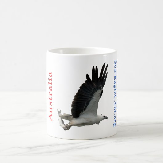 Meer-Eagle mit der Fisch-Tasse Kaffeetasse (Mittel)