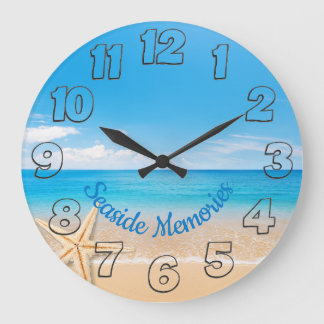 Meer-Erinnerungen Runde Wanduhr