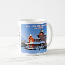 Meer geumgürteter Leuchtturm, New-Jersey Tasse
