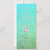 Meer Gezeitenwelle Sandmuster Foto Einladung (Rückseite)