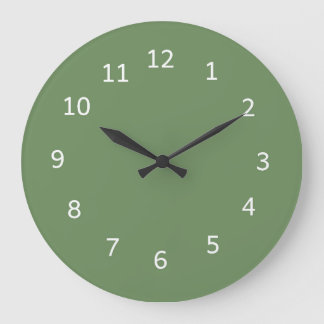 Meer Glas Grün Farbe Minimalistisches Einfaches De Große Wanduhr