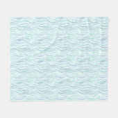 Meer Glas Wellen Fleecedecke (Vorderseite (Horizontal))