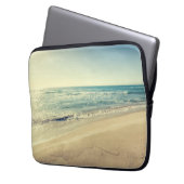 Meer im Winter Laptopschutzhülle (Vorderseite Links)