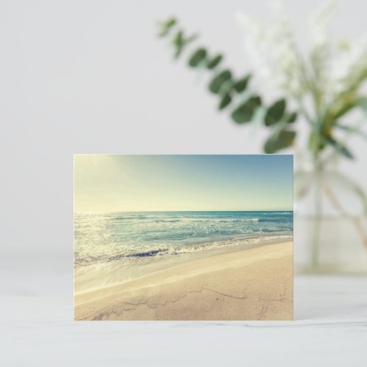 Meer im Winter Postkarte (Stehend Vorderseite)