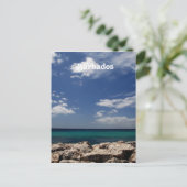 Meer in Barbados Postkarte (Stehend Vorderseite)