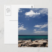 Meer in Barbados Postkarte (Vorne/Hinten)
