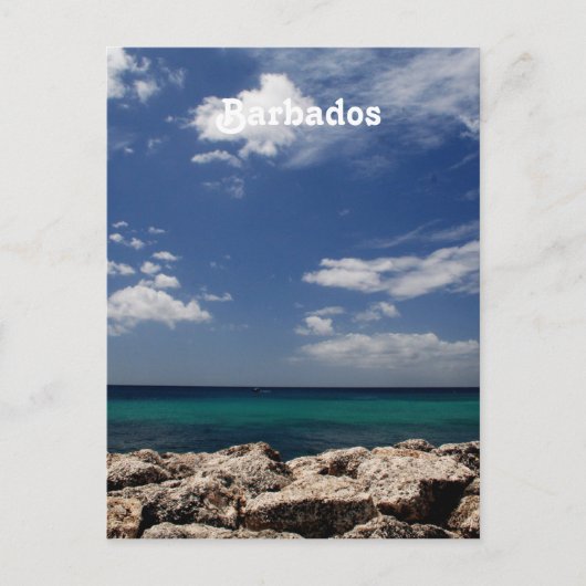 Meer in Barbados Postkarte (Vorderseite)