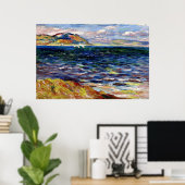 Meer in Bordighera durch Renoir Poster (Heimbüro)