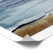 Meer in der Nacht Poster (Ecke)