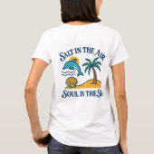 Meer in meinem Soul Delphin Beach Szene T-Shirt (Rückseite)