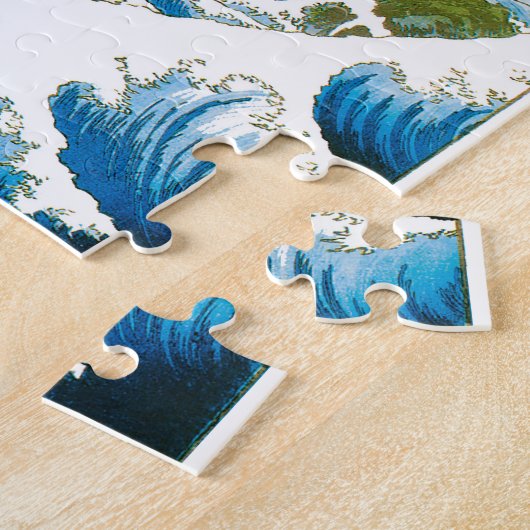 Meer in Satta in der Provinz Suruga durch Ando Hir Puzzle (Seite)