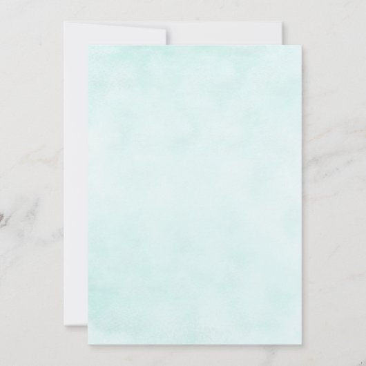 Meer ist Liebe Brautparty Floral Beach Einladung (Rückseite)