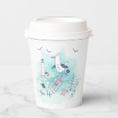 Meer ist meine Liebe Pappbecher (Vorderseite)