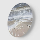 Meer, Küste, Beach Life Große Wanduhr (Winkel)