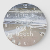 Meer, Küste, Beach Life Große Wanduhr (Vorderseite)