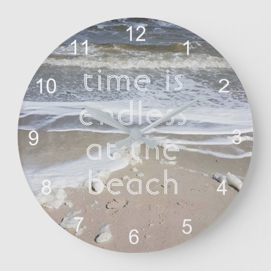 Meer, Küste, Beach Life Große Wanduhr (Vorderseite)