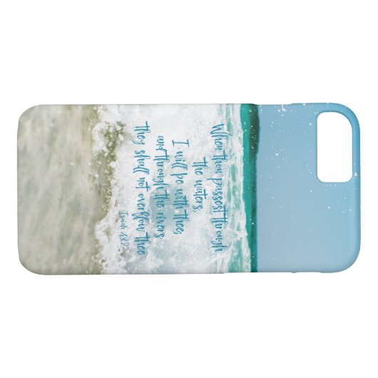 Meer mit Isaiah Bible Verse Case-Mate iPhone Hülle (Rückseite (Horizontal))