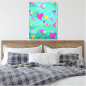 Meer mit Liebe Wasserfarbenfrohe Bilder Leinwanddruck (Insitu (Schlafzimmer))