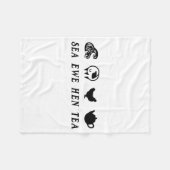 Meer Mutterschaf Henne Tee  Fleecedecke (Vorderseite (Horizontal))