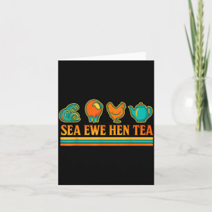 Meer Mutterschaf Henne Tee Lustiger Spruch Retro S Karte