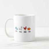 Meer Mutterschaf Henne Tee Lustiger Witz Spruch Zi Kaffeetasse (Links)
