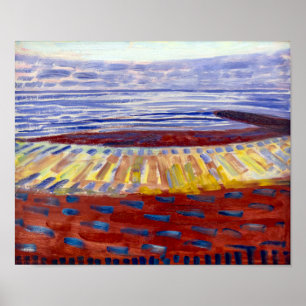 Meer nach Sonnenuntergang   Piet Mondrian   Poster