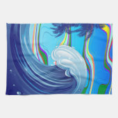 Meer Ozean große Wellenwasser Geschirrtuch (Horizontal)