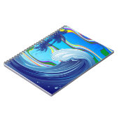 Meer Ozean große Wellenwasser Notizblock (Linke Seite)