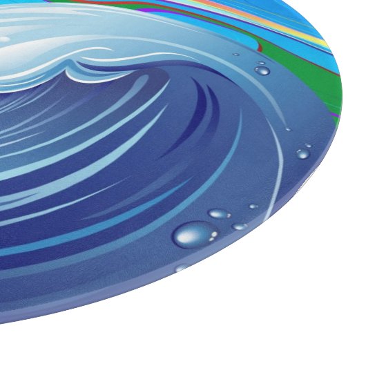 Meer Ozean große Wellenwasser Schneidebrett (Ecke)