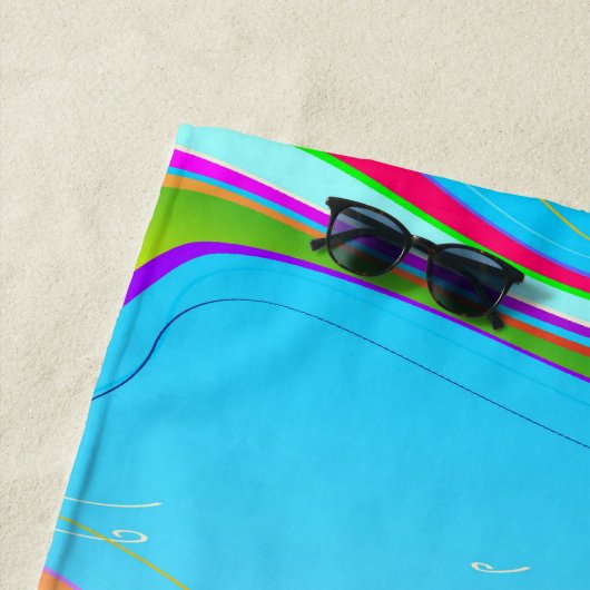 Meer Ozean große Wellenwasser Strandtuch (Beispiel)