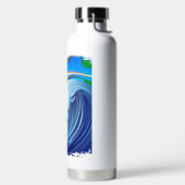 Meer Ozean große Wellenwasser Trinkflasche (links)