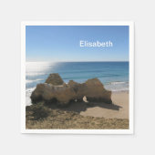 Meer, Ozean, Wasser, Natur, Landschaft, Strand, Na Serviette (Vorderseite)