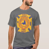 Meer parkt die Feuerwehr (dunkelgrau) T-Shirt (Vorderseite)