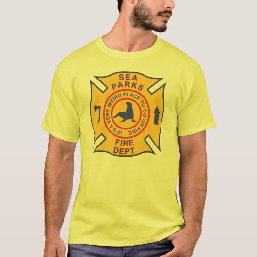 Meer parkt Feuerwehr T-Shirt (Vorderseite)