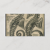 Meer-Pferd (w/c auf Papier) Visitenkarte (Rückseite)