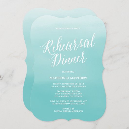 Meer| Probe Einladung (Vorne/Hinten)