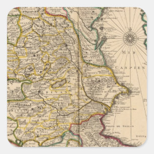 Meer-Region Quadratischer Aufkleber