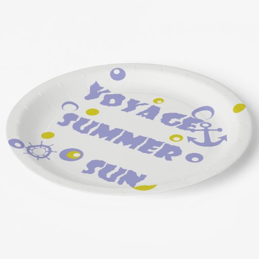 Meer, Reisen, Sommer Pappteller (Schrägansicht)